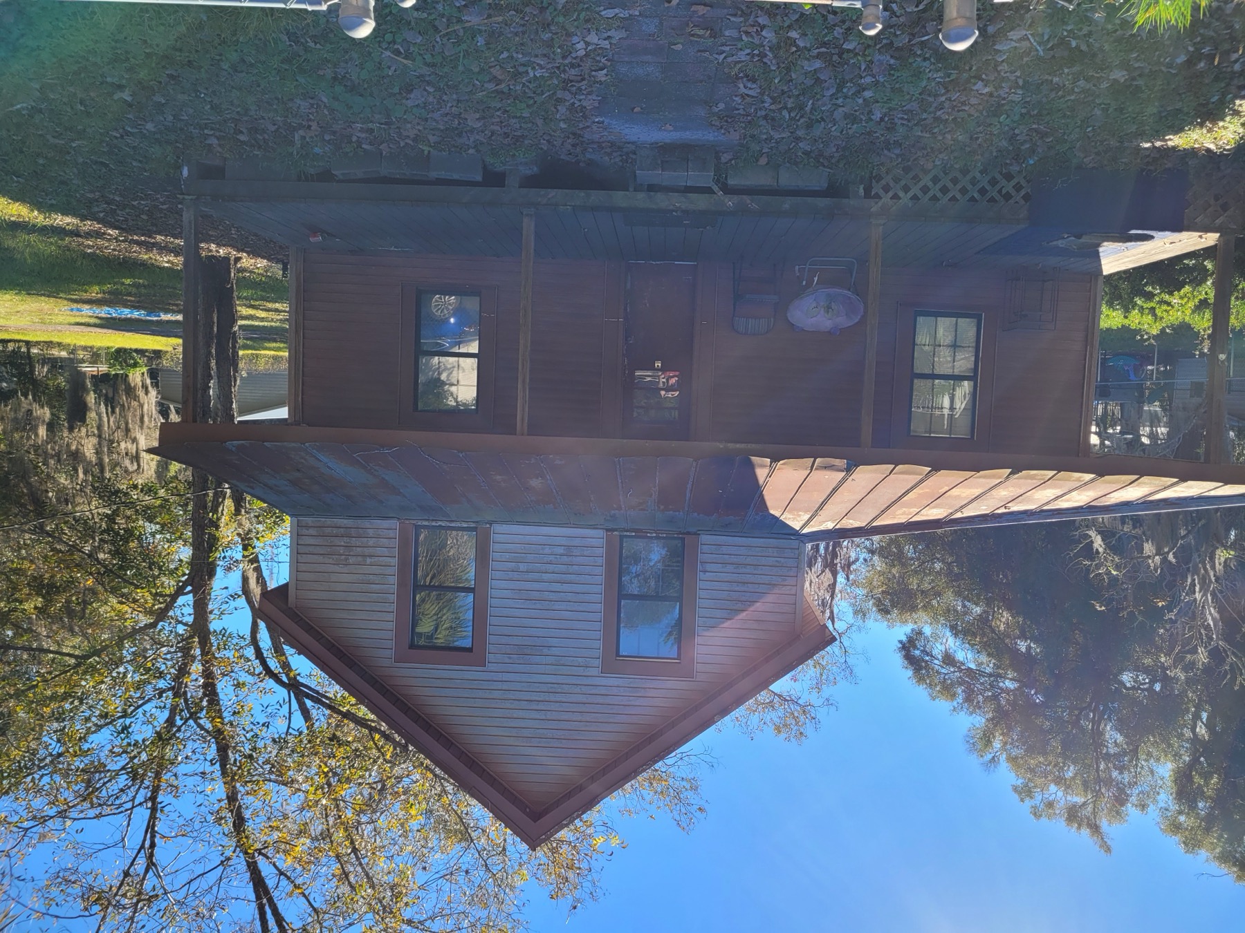 Historic two-story Hilliard farmhouse before restoration, November 2021